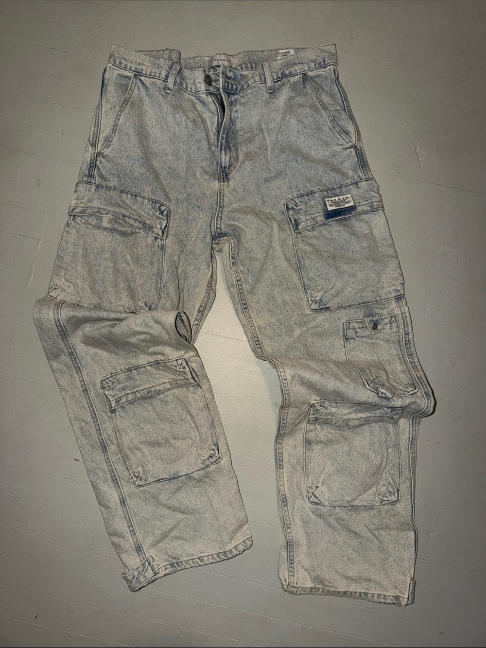 PacSun Light Gray Cargo Pants